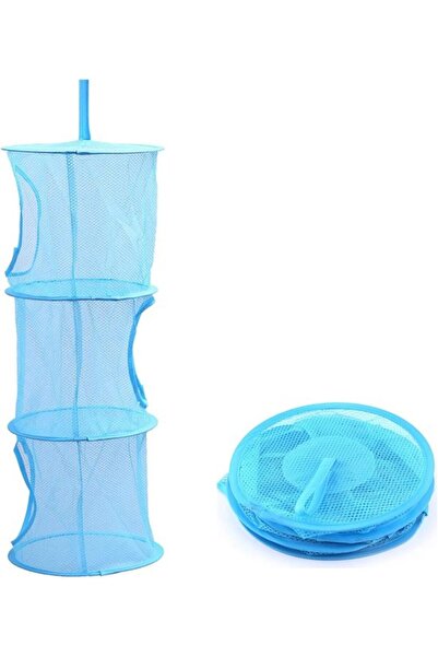 STARSTAR 3-Compartment Mesh Hanging Storage Basket – Foldable Net Bag Organiz...