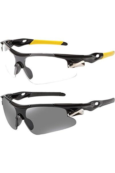 STARSTAR Two-Piece Unisex Outdoor Sports Cycling Sunglasses