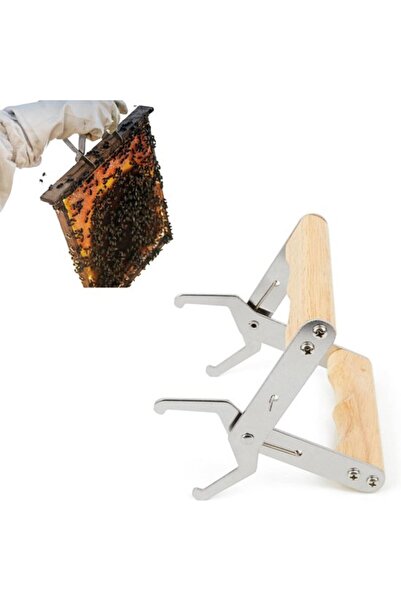 STARSTAR Beehive Frame Clip with Wooden Handle, Natural Wood Beekeeping Honey...