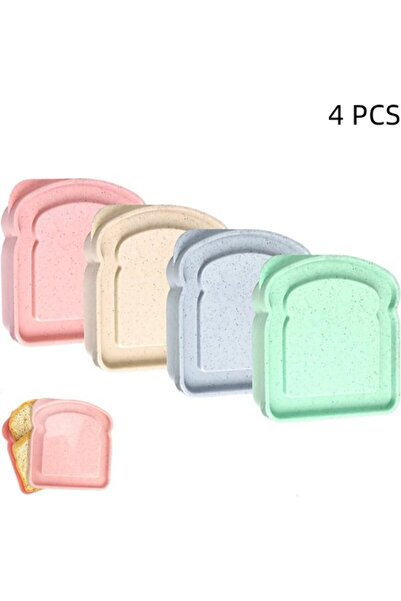 STARSTAR 4-pack Portable sandwich box, airtight lunch container for salads an...