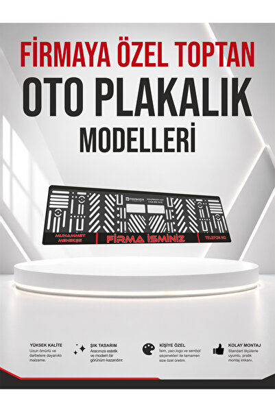 Parker Otomotiv A.Ş Kurumsal Firma Adına Özel Logo Baskılı Oto Plakalık | Top...