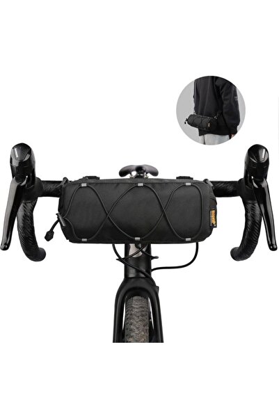Morvena Picks Geanta pentru ghidon de bicicleta - geanta montata in fata cu c...