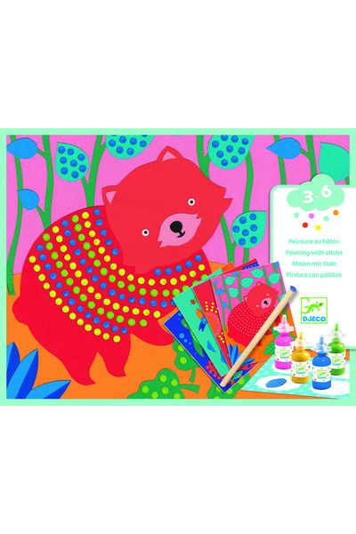 djeco Atelier creativ cu puncte de culoare, stil Pointillism