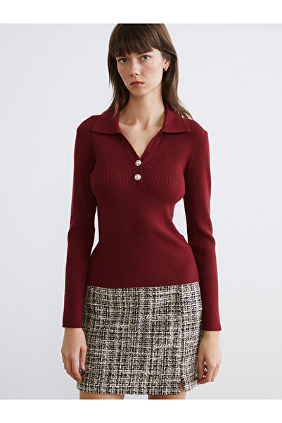 LC Waikiki Polo Collar Women's Knitwear Sweater