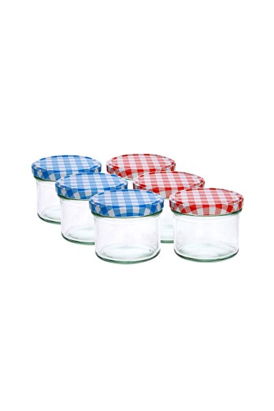 Cosy & Trendy Set de 6 borcane de sticlă cu capac 23 cl Borcan pentru gem Cos...