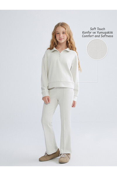 LC Waikiki Mock Neck Girls' Tracksuit Set