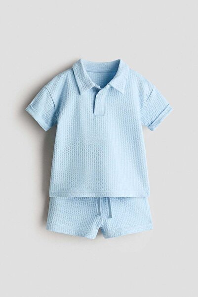 H&M 2-piece waffled cotton set