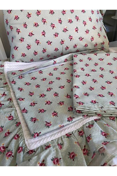 Ozz Baby 100% قطن، طقم سرير أطفال من نوع ANNE YANI PARK (80X120 مع كشكشة 95X1...