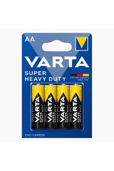 Leski Set, Varta Super Heavy Duty AA Batteries 4 pcs /