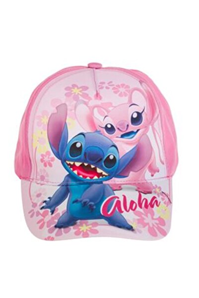 BAMI NETWORK Sapca Copii Roz Lilo & Stitch Model Floral Mesaj Aloha
