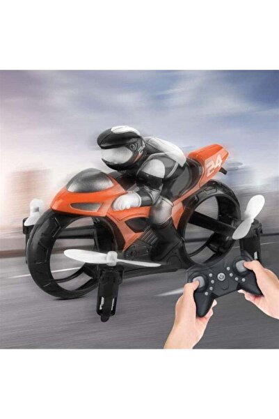 Generic RC RC Motorcycle Toys Electric 2.4GHz Mini Flying Motorcycle with Lig...