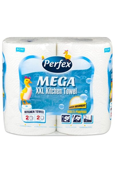 PERFEX Prosop de Bucătărie – 2 Straturi, 2 Role, Mega XXL
