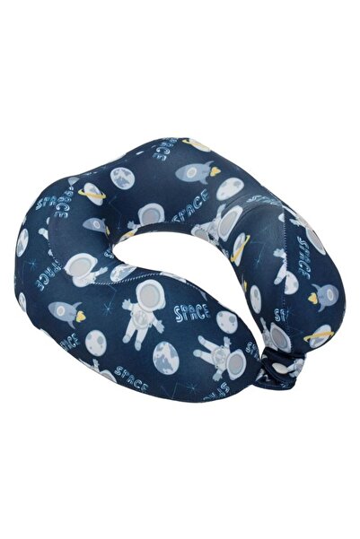BAMI NETWORK Perna de calatorie copii memory foam albastru 22x22x8cm