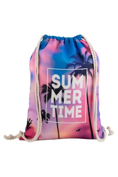 BAMI NETWORK Rucsac Tie Dye Roz Poliester Femei 33.5x44cm Vara
