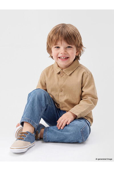 LC Waikiki Long Sleeve Gabardine Baby Boy Shirt from Uzg Store for Style Enth...