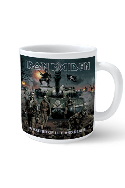 ART HEDİYE كوب مطبوع من Iron Maiden A Matter of Life and Death 2015 Remaster