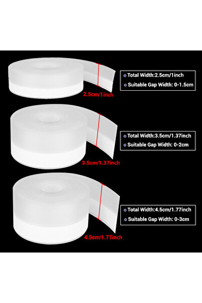 Choice 5M 25x35x45mmx3pc شرائط عازلة، مقاومة للغبار وعازلة للصوت، مصنوعة من ا...