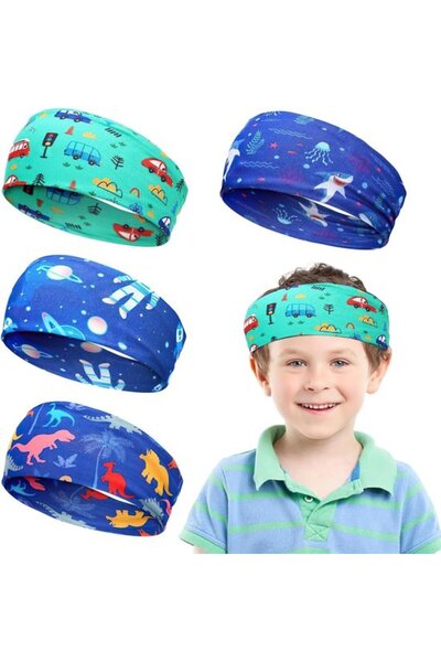 STARSTAR 4-piece child headband - breathable and non-slip - suitable for spor...