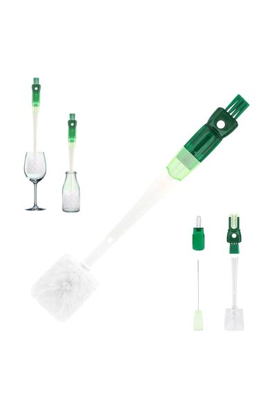 STARSTAR 5-in-1 bottle brush, bottle brush, long bottle brush with 5 brush he...