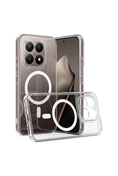 Zebana Xiaomi Mi 15T Uyumlu Kılıf Sararmaz ClearMag Kılıf (M-Safe Uyumlu) Şeffaf