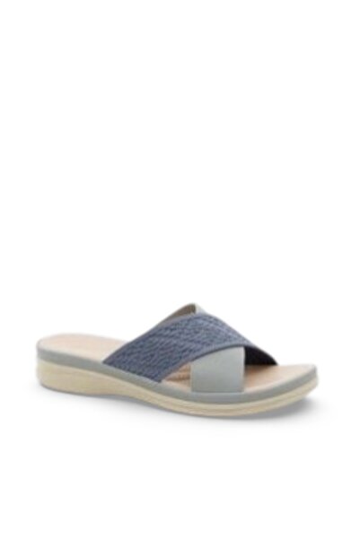 BATA Cross‑Strap Comfort Slide Sandals