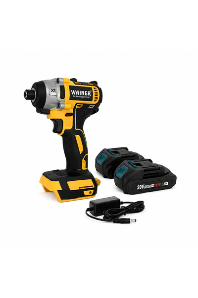 Wainer Mașină de înșurubat cu impact A20, 20V, 300 Nm, Brushless, 1/4″ Hex, c...
