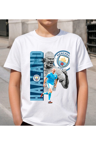 STİL-X Erling Haaland Printed Children's and Youth T-Shirt, Soft Textured Fabric