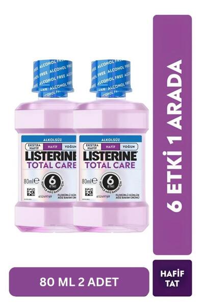 Listerine Total Care Hafif Tat Alkolsüz 80 Ml 2 Adet