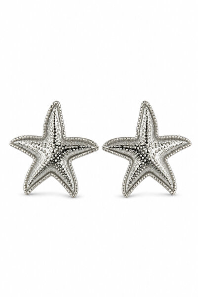 Jack Ferrero Stylish Gray Starfish Design Women's Bijouterie Earrings