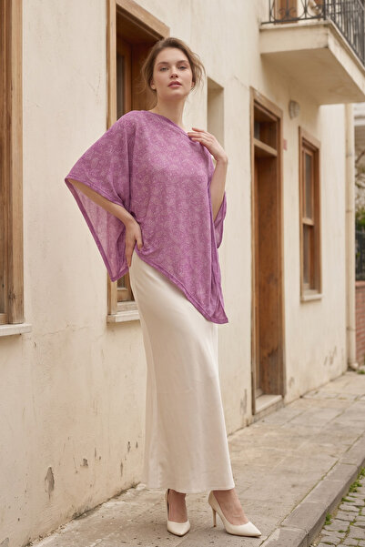royal prime Poncho asimetric cu model pentru femei