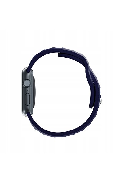 3MK Curea de ceas din silicon granat/albastru ocean pentru Apple Watch 38/40/...