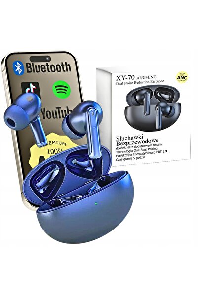 NO BRAND Căști wireless Bluetooth 5.3 ANC ENC XY70 cu microfon dublu