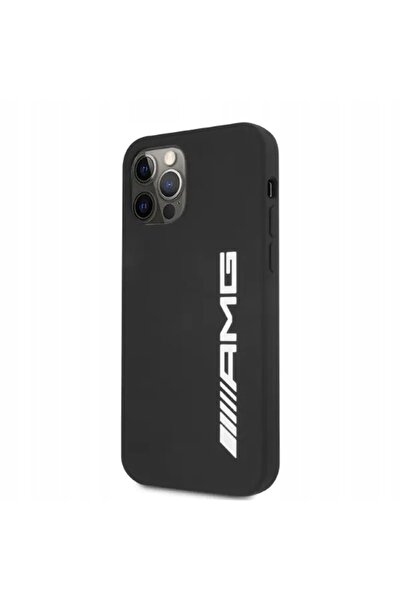 NO BRAND Husă AMG din silicon cu logo mare pentru iPhone 12 Pro Max, Negru