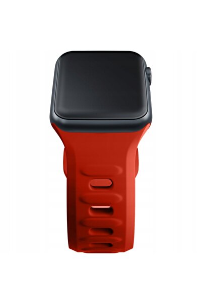 3MK Curea de ceas din silicon roșie pentru Apple Watch 42/44/45/49mm