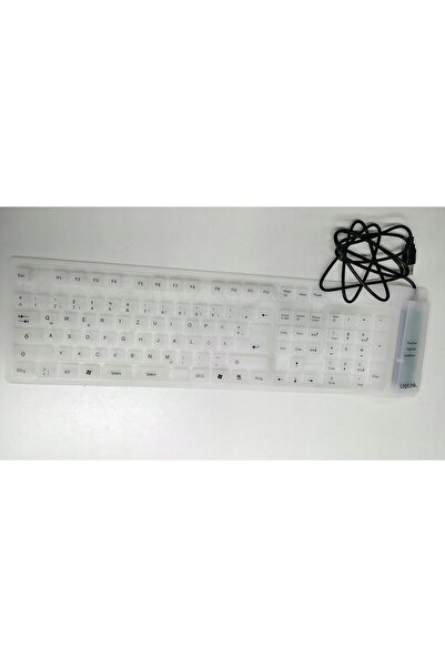LogiLink Tastatură flexibilă impermeabilă USB+PS/2 din silicon, rulabilă