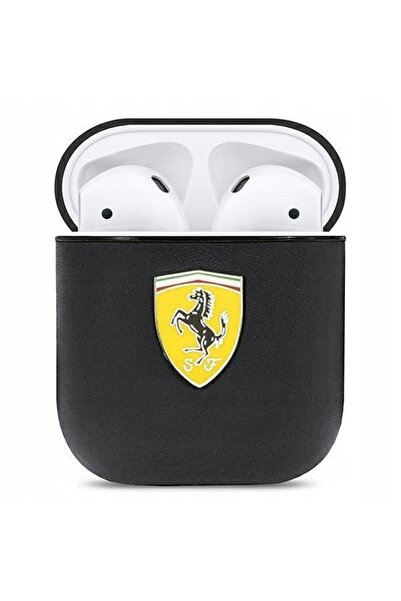 Ferrari On Track Leather - Husă AirPods generația 1/2 (negru)