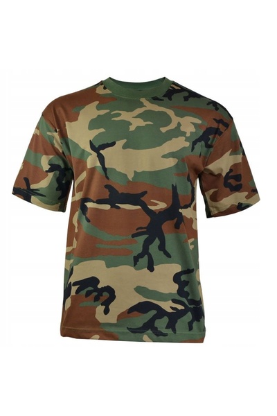 NO BRAND Tricou militar american, model woodland, 170g, XL