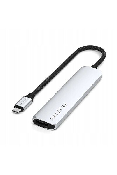 NO BRAND Satechi 6 în 1 Hub USB-C Adaptor Multiport pentru Apple Macbook Pro