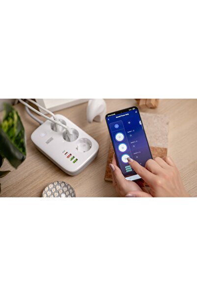Newell Prelungitor inteligent pentru birou, cu WiFi, PD 30W și 4 porturi USB