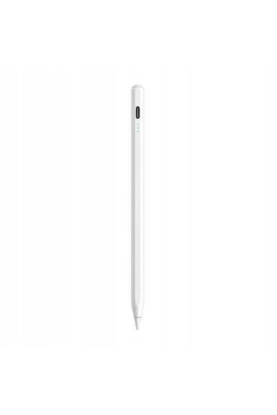 NO BRAND Stylus activ pentru Apple iPad Pro Air Mini, 130 mAh, USB-C – alb