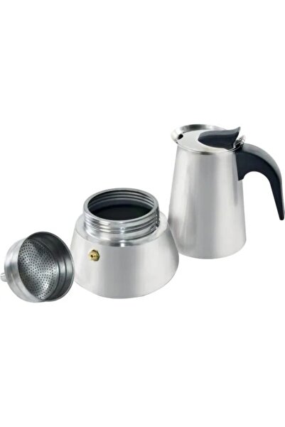 Orion Cafetieră din oțel, aparat de cafea, 450 ml, 9 cești, pentru aragaz