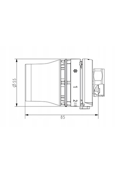 DANFOSS Termostat de încălzire cu cap termostatic, comutator de control al te...