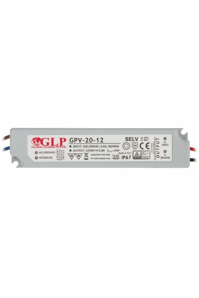 NO BRAND Sursă de alimentare 12V CC 2A 24W LED HERMETIC IP67 12 V 2 A