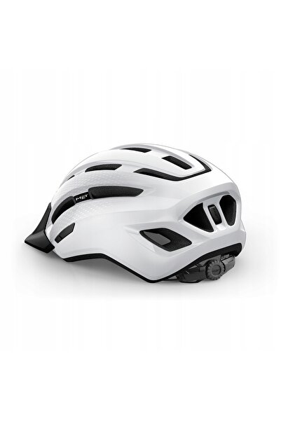 NO BRAND Casca de bicicletă MET Downtown albă lucioasă 58-61 cm (M/L)