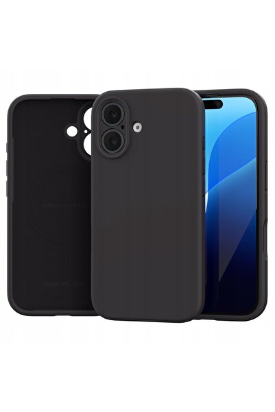 NO BRAND Husă pentru iPhone 16, Spacecase, din silicon, compatibilă MagSafe
