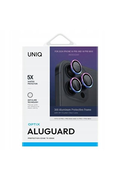 NO BRAND Protector lentilă cameră cu aplicator UNIQ pentru iPhone 16 Pro/16 P...