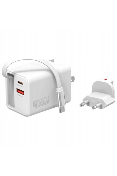 NO BRAND 4smarts Flex Jojo 65W GaN 2xUSB-C + USB-A alb adaptor de alimentare