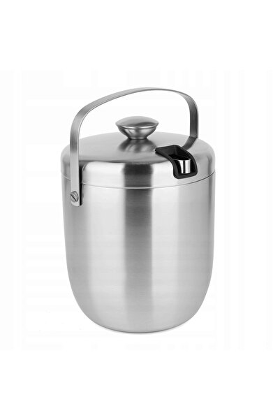 Konighoffer Găleată de gheață argintie + clește Oris 2,8 l