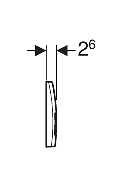 Geberit Buton de pornire negru mat delta50 115.119.14.1