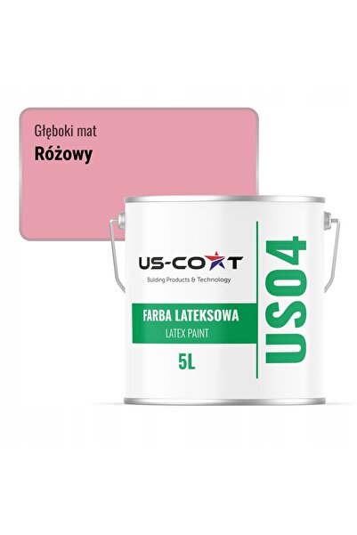 NO BRAND Vopsea latex de perete, roz, H3445, 5L, mat intens, pentru pereți și...